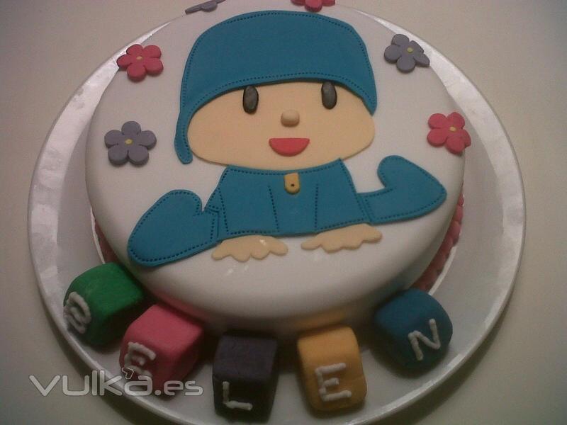 Tarta personalizada como Pocoyo elaborada por TheCakeProject en Madrid