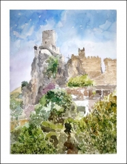 Acuarela de cazorla en jaen