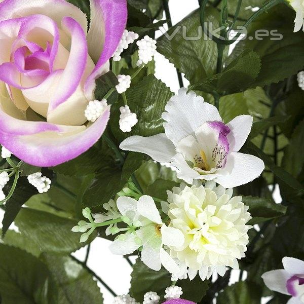 Todos los Santos. Ramo artificial flores rosas lilas y orquideas pequeñas 65 en La Llimona home (1)