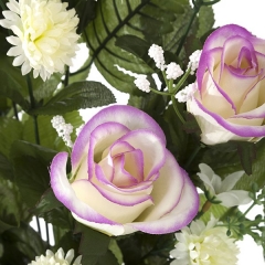 Todos los santos ramo artificial flores rosas lilas y orquideas pequenas 65 en la llimona home (2)
