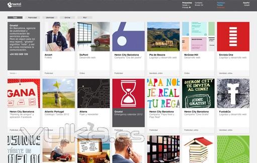 Nueva pgina web Gruetzi, agencia de publicidad y comunicacin