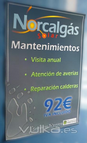 Contrato mantenimiento Norcalgs Solar. Laredo (Cantabria)