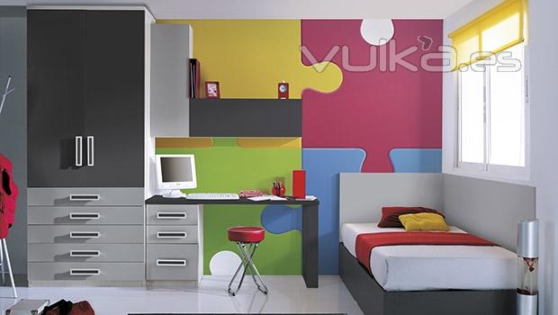 Dormitorio juvenil para un espacio reducido con muebles Whynot 12