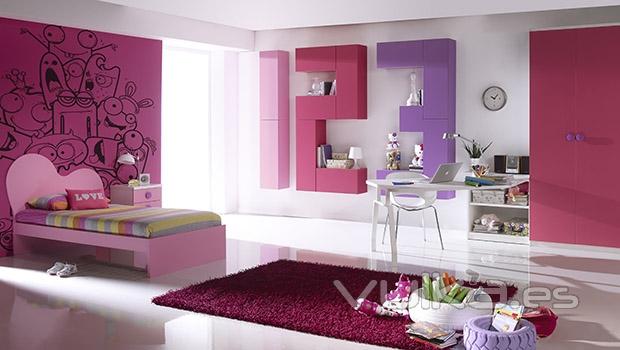 Cama juvenil con muebles en forma de numeros del catalogo Whynot 12