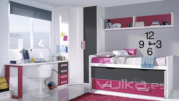 Muebles juveniles con colores fucsia del catalogo Whynot 12