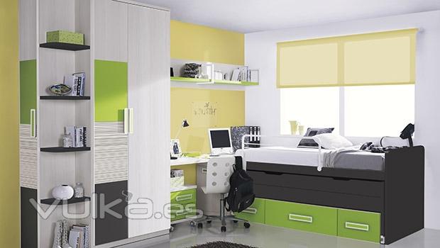 Cama compacto del catalogo de muebles juveniles Whynot 12