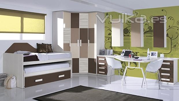 Muebles juveniles con armario rincon del catalogo juvenil Whynot 12