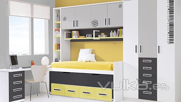 Muebles juveniles con colores amarillos del catalogo Whynot12