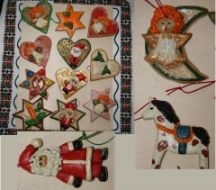 Figuras de pasta para decorar arbol de navidad. 2,5 e.
