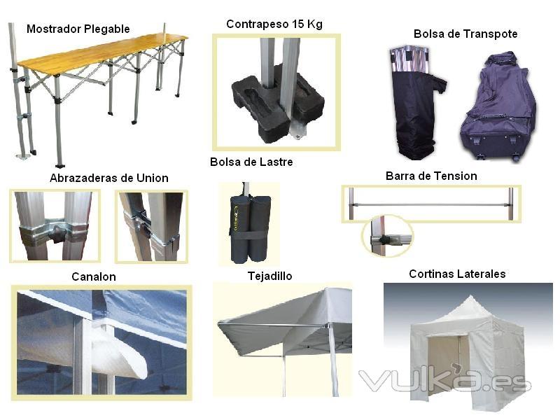 Accesorios de carpas plegables Alucisol