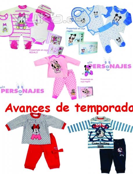 Avances de temporada linea bebe, en tiendas MIS PERSONAJES