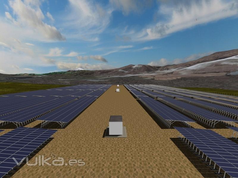 Diseo 3d huerto fotovoltaico