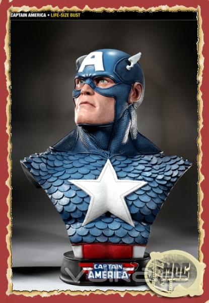Capitán América Busto escala real
