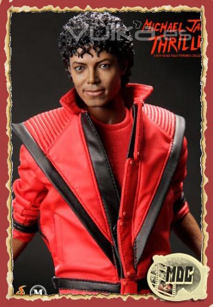 Figura Hot Toys del Rey del Pop Michael Jackson, según aparecio en el Video de 1983 Thriller.