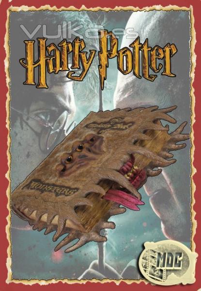 Rplica del libro de los Monstruos de la pelcula Harry Potter. Usalo como una caja seguro para gu