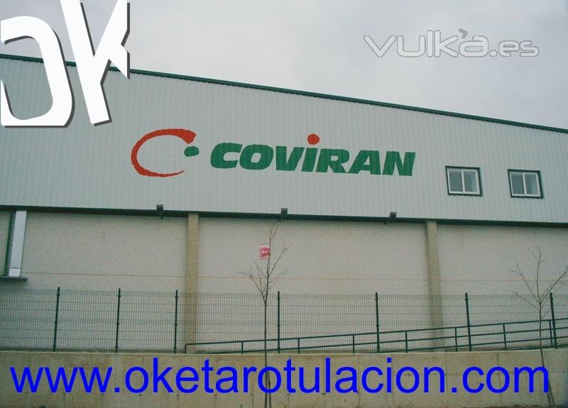Coviran- Rotulacion Fachada letras de vinilo