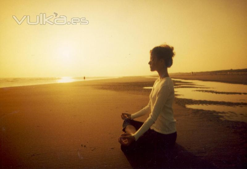 Meditacin en la playa