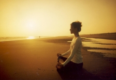 Meditacin en la playa