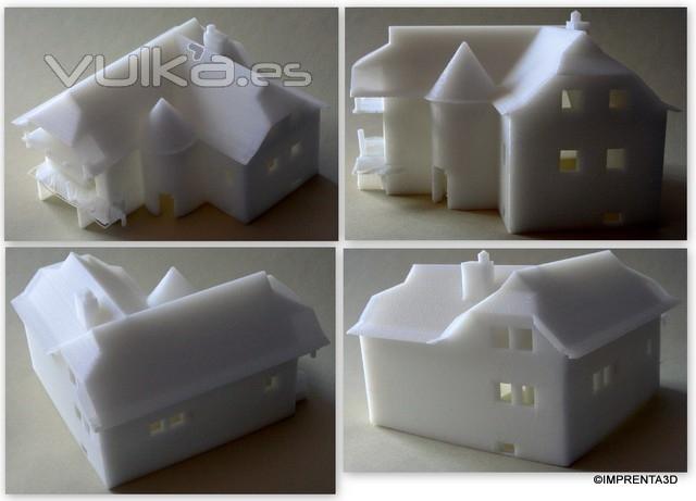 Maqueta de vivienda. Medidas 90x80x55mm