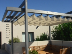 Una pérgola de diseño realizada en Torrelodones