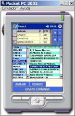 Envio comandas desde pda a sofwate tpv hosteleria