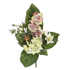 Ramos artificiales ramo artificial flores orquideas lilas hortensia y lily en la llimona home