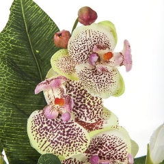 Ramos artificiales ramo artificial flores orquideas lilas hortensia y lily en la llimona home (2)