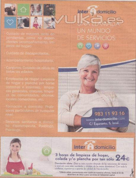 oferta 2012 3h de servicio doméstico por sólo 24EUR!!