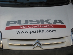 Rotulacion vehiculo sat puska aire comprimido