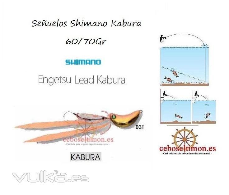 www.ceboseltimon.es - Seuelos Jigs Shimano Engetsu Lead Kabura Madai 60-70 Gr - Tecnica Japonesa Ka