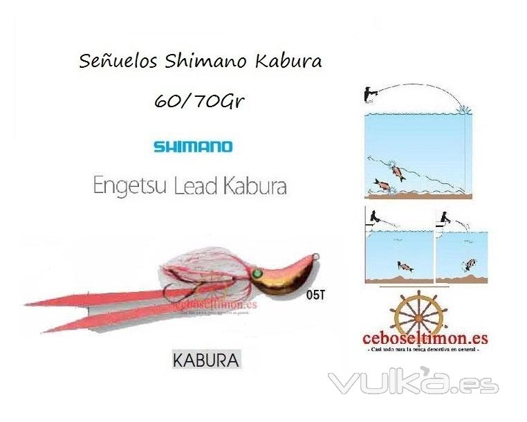 www.ceboseltimon.es - Seuelos Jigs Shimano Engetsu Lead Kabura Madai 60-70 Gr - Tecnica Japonesa Ka