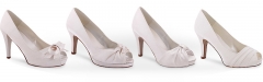 Zapatos para novia y ceremonia en raso y piel modelos fabricados en espana, relacion calidad precio