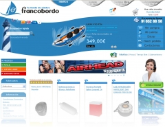 Pgina web de comercio electrnico para francobordo.com, tienda de productos nuticos.