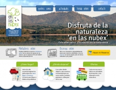 Diseno pagina web de en las nubex, empresa de ocio alternativo y formacion en la naturaleza