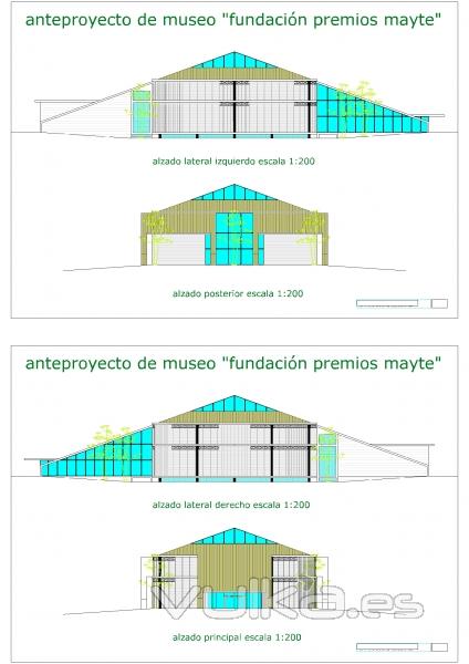 proyecto museo de las arttes - alzados