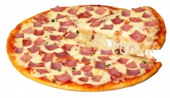 Pizza jamon y queso