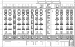 Ejemplo de plano de fachada histrica - tuplano.es