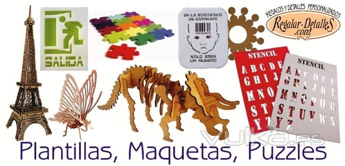 Plantillas, Maquetas, Puzzles Personalizados