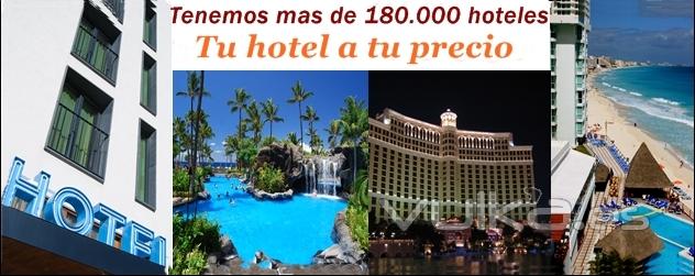 Ponemos a tu servicio mas 180.000 hoteles repartidos por todo el mundo.Tu hotel a tu precio