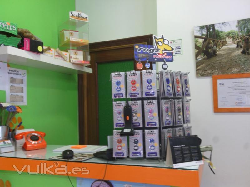 Mostrador tienda - Centro Veterinario Arcosur