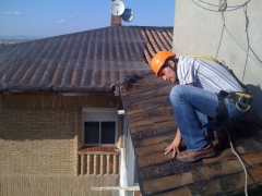 Inspección de cubierta por Aparejador especialista.