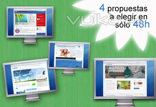 4 propuestas para su web en 48h