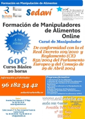 Manipulador de alimentos online