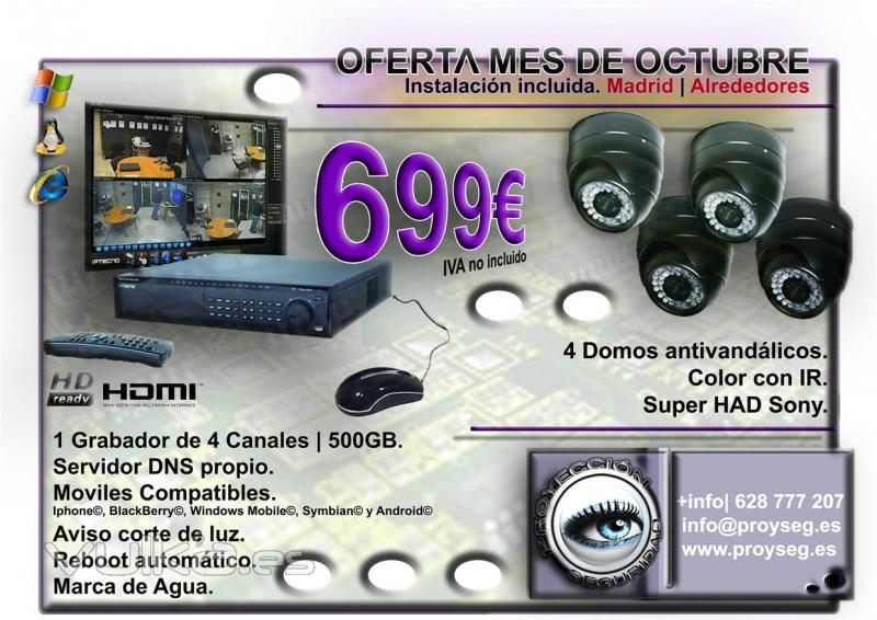 Videovigilancia tanto en equipos CCTV, como en lo más innovador de la mano de la tecnología IP