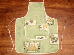 Delantal cocina algodón modelo Patch Olives color verde