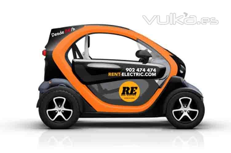 Rotulación Twizy ( el naranja es vinilo de fundición para sustituir la pintura negra)