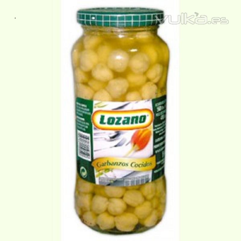 Garbanzos LOZANO  en tarro 1 Kg