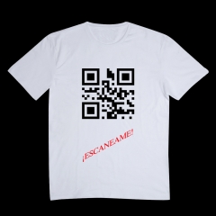 Generamos tu código QR personalizado y lo imprimimos sobre la camiseta