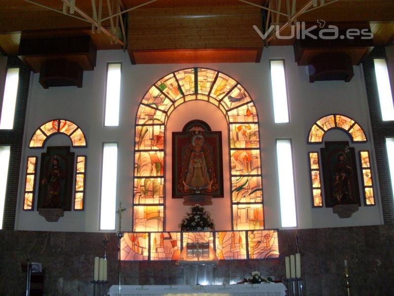 Luminaria del retablo de Nuestra Seora del Rocio.Vigo