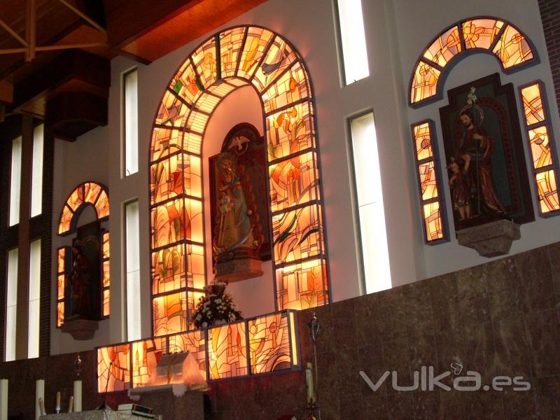 Luminaria del retablo de Nuestra Seora del Rocio.Vigo